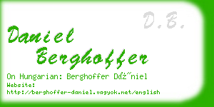 daniel berghoffer business card